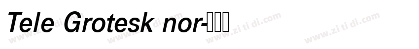 Tele Grotesk nor字体转换